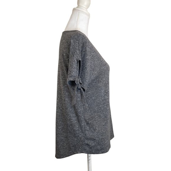 a.new.day Grey Tie Sleeve Top M - Picture 2 of 7